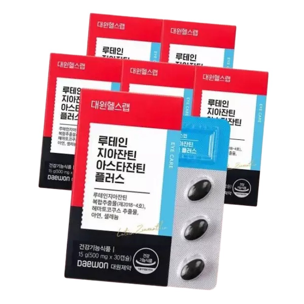 대원헬스 루테인지아잔틴 아스타잔틴 플러스 6개 30정 4549726 30개
