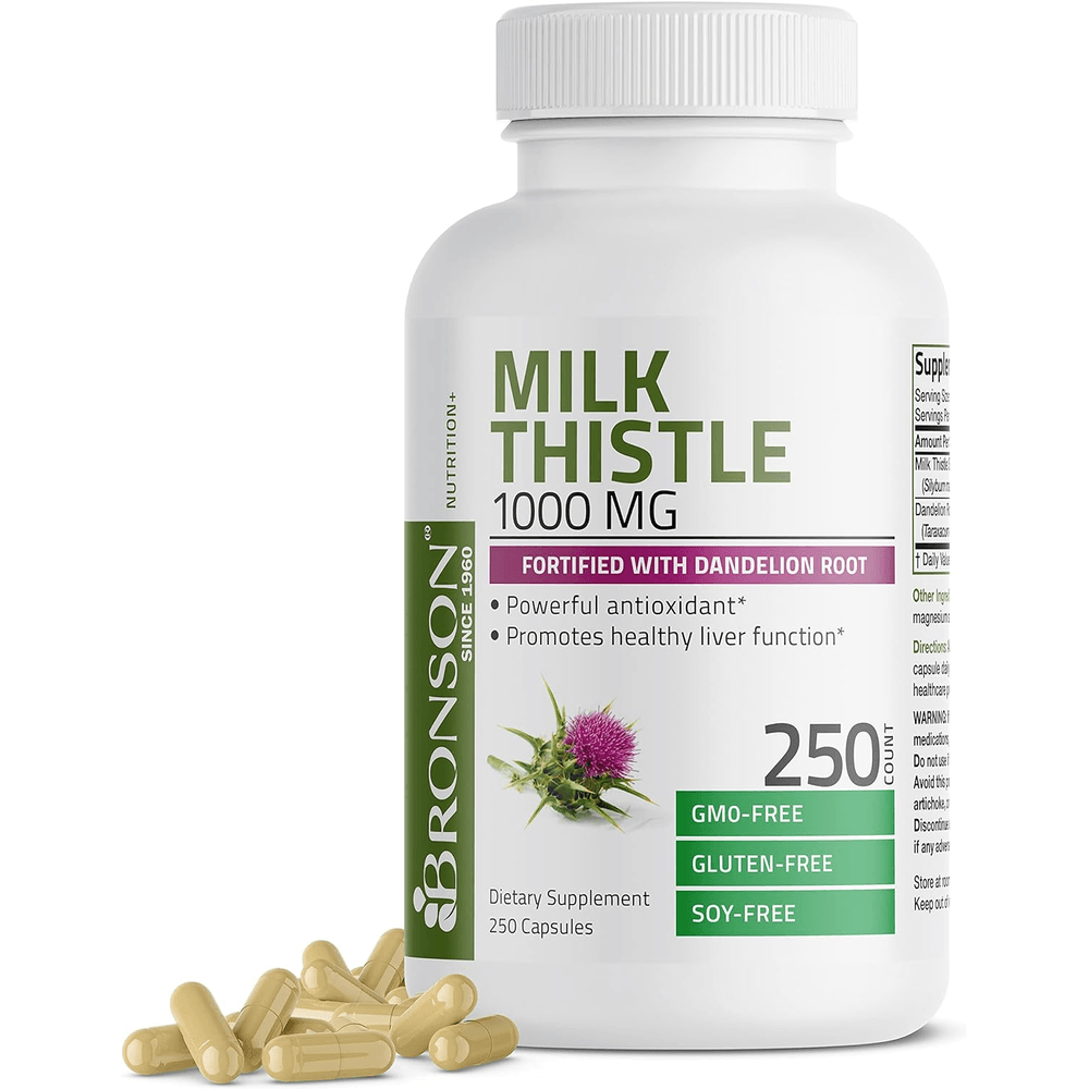 브론손 밀크씨슬 1000mg 250캡슐 1개 250정