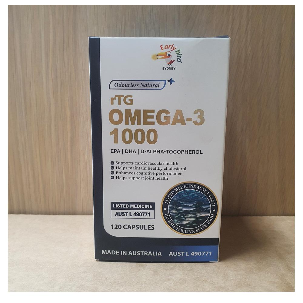 얼리버드 rTG 오메가3 1000 120정 1팩 Early Bird rTG Omega-3 1000 120Caps 1개
