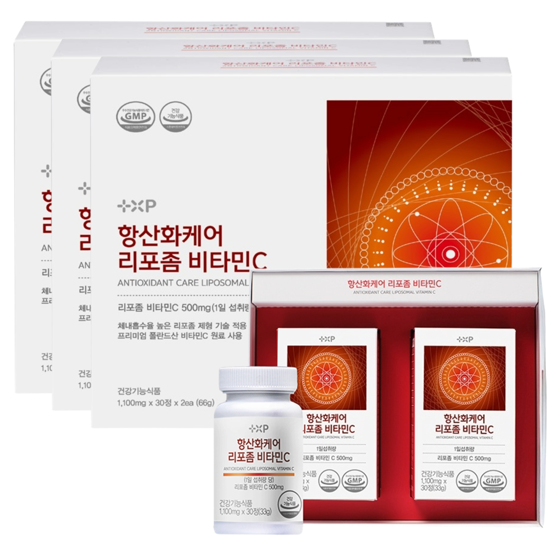 리포좀 비타민씨 500 공복에도 부담없는 섭취 고용량 비타민C 영양제 3박스 60회분