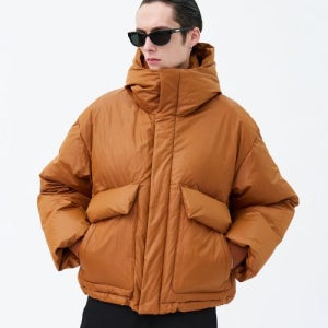[이에이] MN HOODIE DOWN JACKET Brown IYDWDD001BR