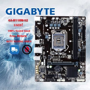 GIGABYTE GA-H110M-S2 마더보드 H110 LGA 1151 i3 i5 i7 DDR4 32G