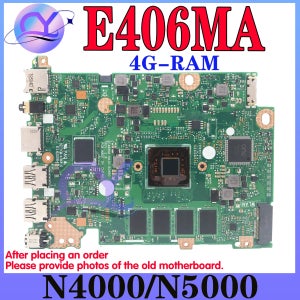 E406M 노트북 마더보드 ASUS E406MA E406 E406MAS L406MA L406M N4000 N5000 RAM-4G 64G-128G-SSD 메인보드 100% 작업