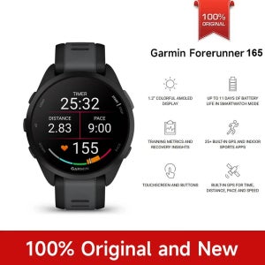 가민 포러너 165 뮤직 GPS 시계 Wi-Fi 5ATM 방수 피트니스 트래커 심박수 스포츠 모니터 스마트워치