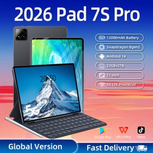 패드 7S 프로 태블릿 안드로이드 14 16GB+1TB 12000mAh 5G 듀얼심 블루투스 와이파이 HD 4K 화면 글로벌 버전 정품 11인치 태블릿 PC