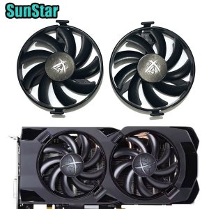 새로운 XFX RX 470 RX 580 FDC10U12S9-C 0.45A 비디오 쿨링 팬 (XFX AMD 라데온 RX 480 470 570 580 470D RS 블랙 울프 GPU 