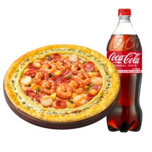 피자헛 씨푸드킹 리치골드L + 콜라 1.25L