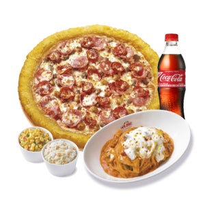 치즈롤 올미트(L)+파파스 파스타(로제)+파파 콘 샐러드+파파 코울슬로+코카-콜라500ml