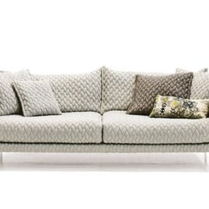 Moroso GENTRY - Fabric or leather 2seater sofa (Dimension - W210xD120xH76 / Upholstery Material - Pe