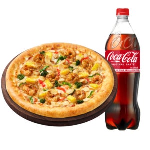 갈릭버터쉬림프 치즈크러스트L + 콜라 1.25L