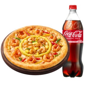 더블 쉬림프 크런치 치즈크러스트L + 콜라 1.25L