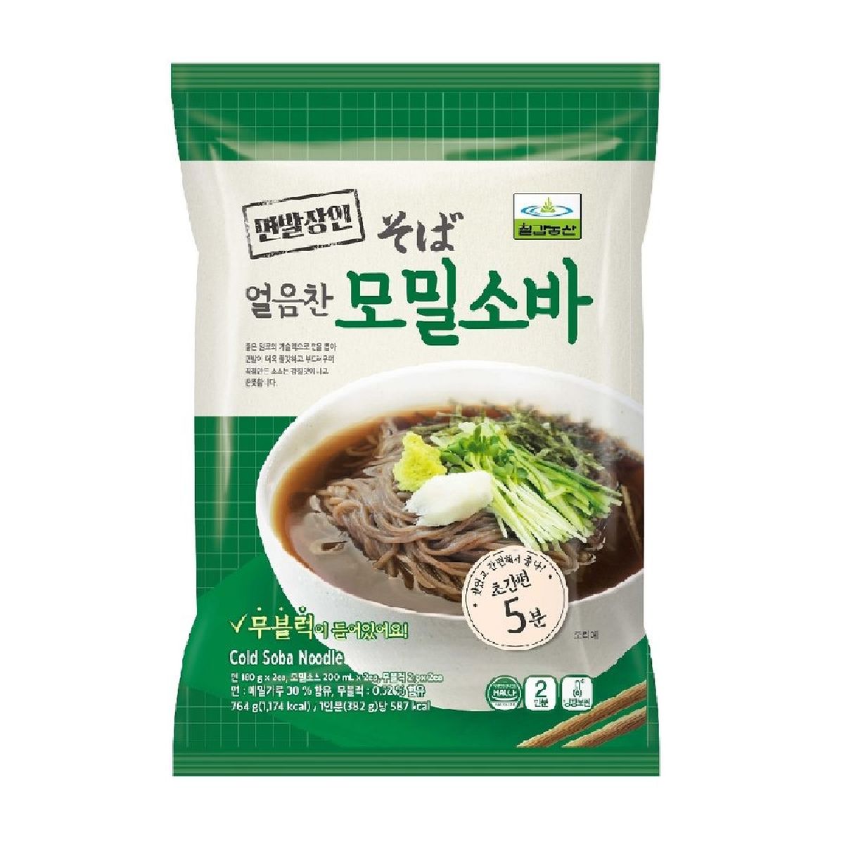 칠갑농산 얼음찬 모밀소바 2인분
