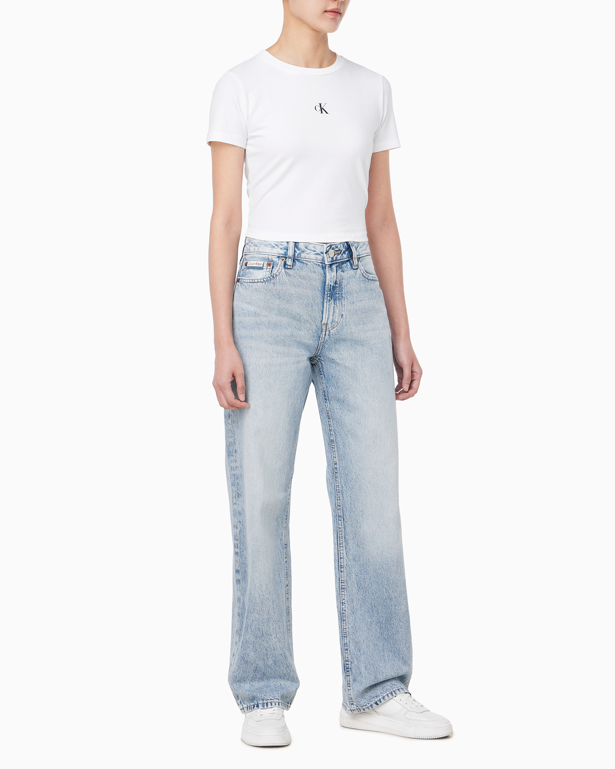 Calvin Klein Jeans 캘빈클라인 진 시그니처 스트레이트핏 라이트블루 데님