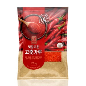 [새봄] 새봄 고춧가루 2.5kg [보통맛/한식용]*8개
