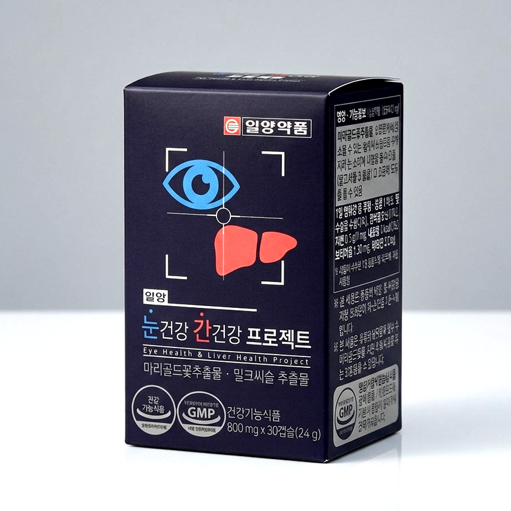 일양 눈건강 간건강 프로젝트 루테인 밀크씨슬 1개 30정