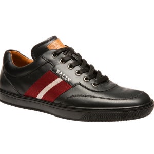 발리 오리아노 남성 블랙 가죽 스니커즈 oriano men s 6240312 black leather sneaker 7208345272380 156073967