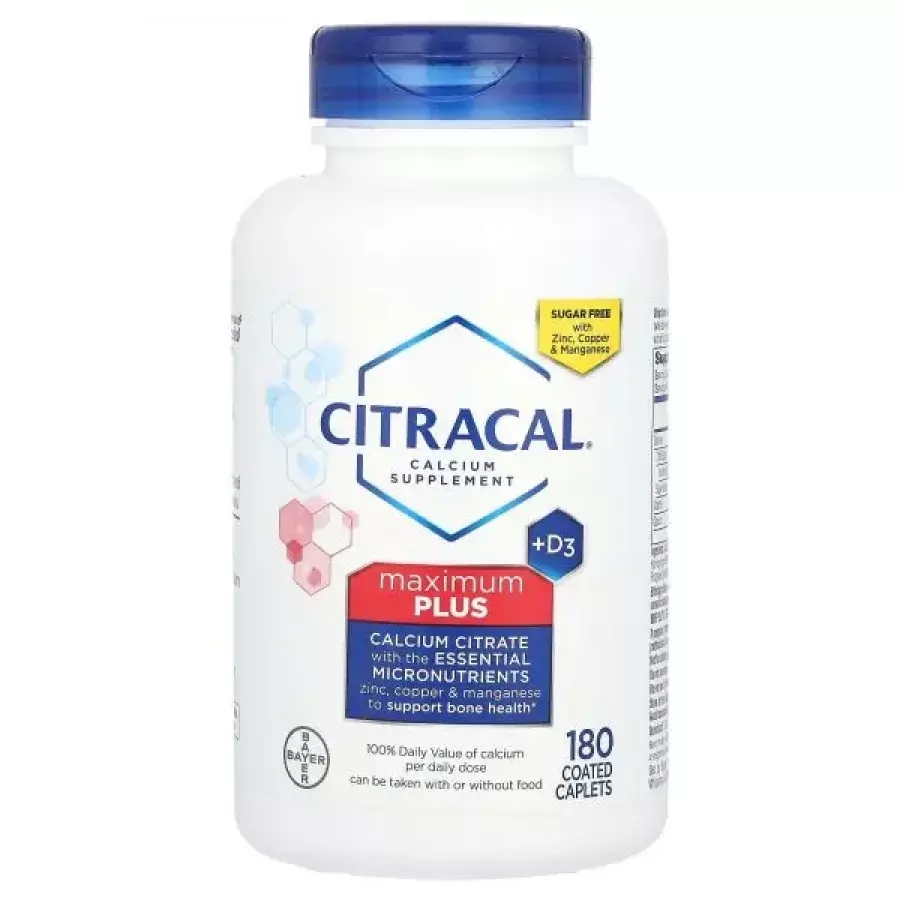 <b>Citracal</b>, 맥시멈 플러스 +D3, 코팅 정제 180정