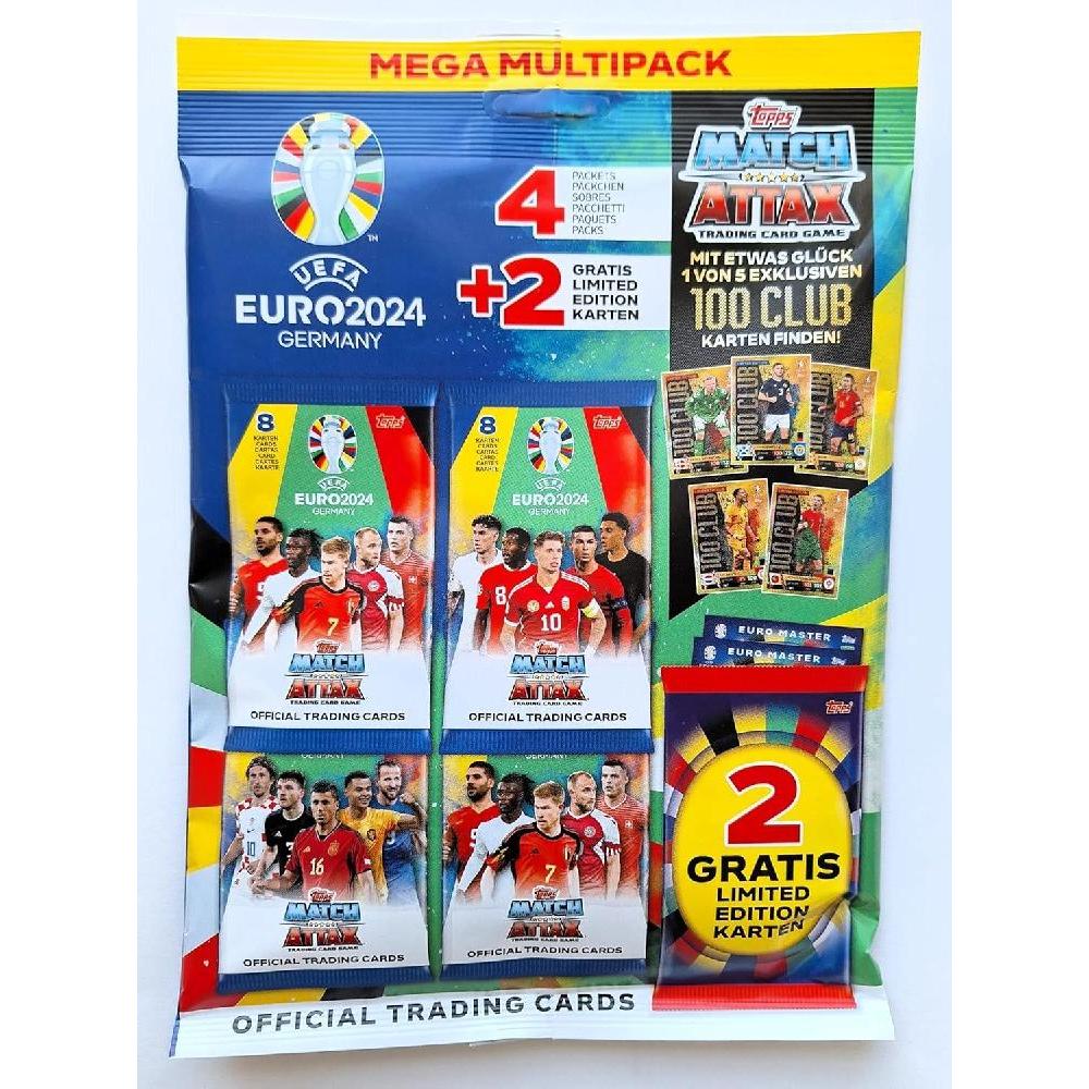탑스 유로 Topps Euro 2024 매치 Attax Ultra Mega 멀티팩 트레이딩 카드