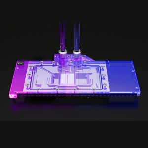 Alphacool Eisblock Aurora 워터 블록은 Sapphire AMD Radeon RX 7900 XT/RX 7900 XTX 백플레이트가 있는 독성 쿨러용으로 사용됩니다