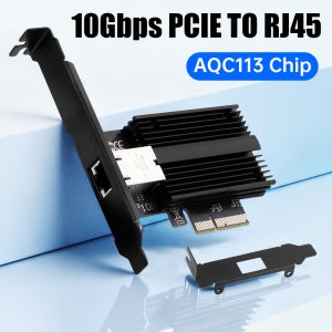 10G PCIE-RJ45 Marvell AQC113 PCIeX4 기가비트 이더넷 WiFi PCI Express LAN 어댑터 데스크탑 PC 서버 용 10000Mbps 네트워크 카드