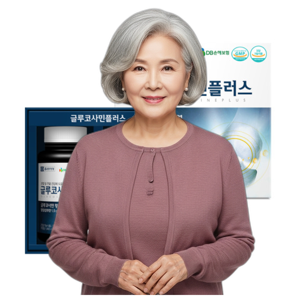 글루코사민황산염 MSM 함유 관절 연골 건강 중장년 영양제 180정 1개