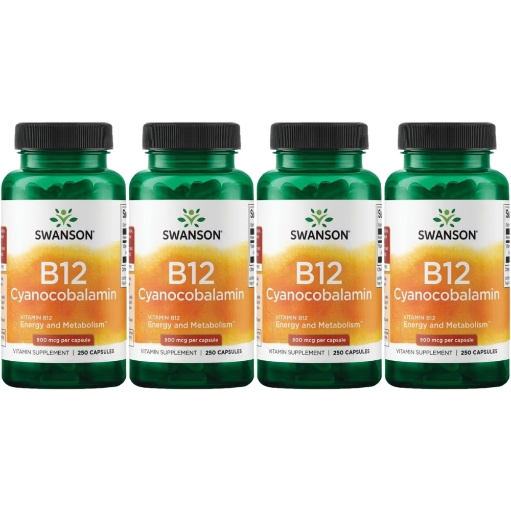 스완슨 비타민 B12 시아노코발라민 500mcg 4개 250정