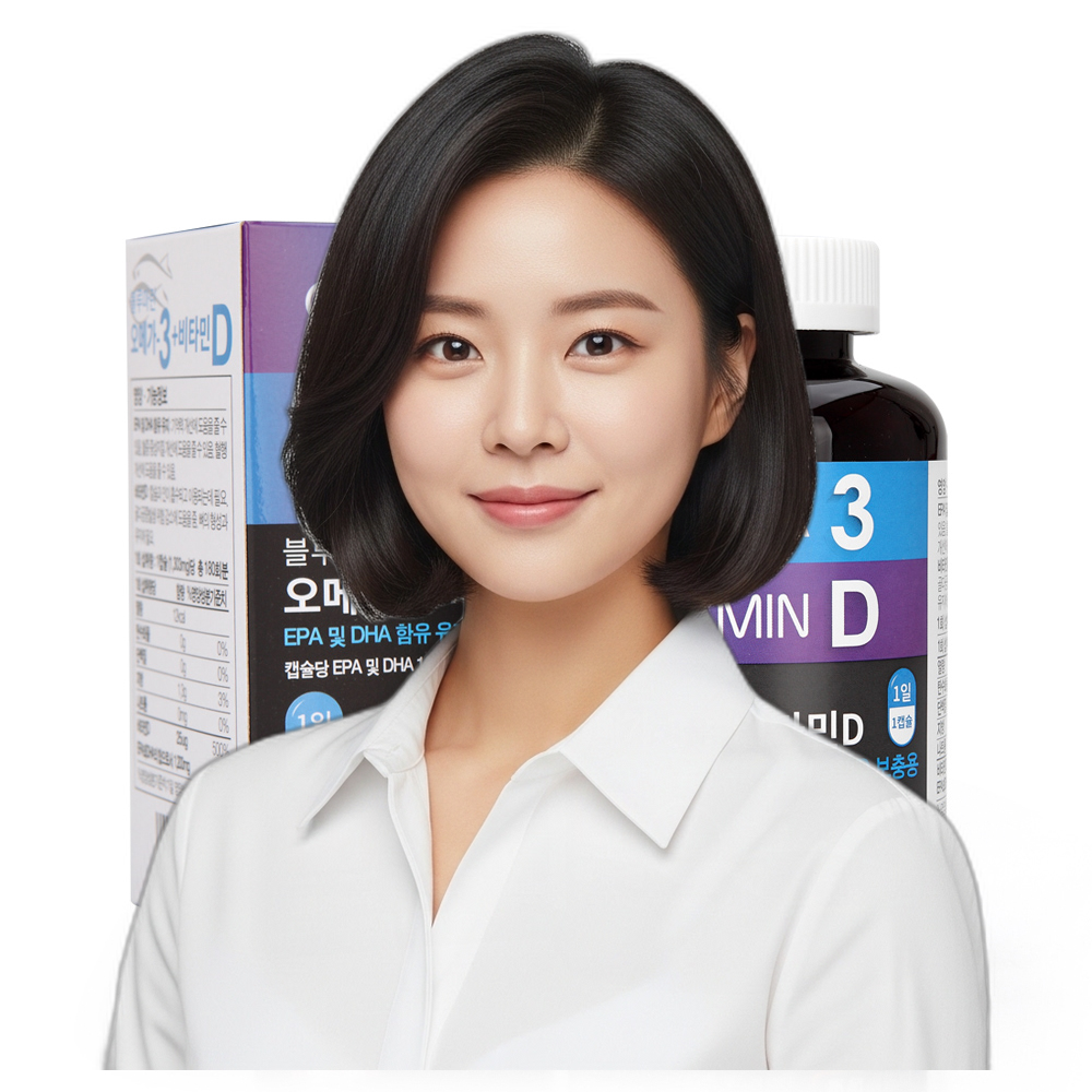 캐나다산 오메가3 비타민D 1000IU 영양제 성인 6개월분 180캡슐 1개 상세페이지 확인