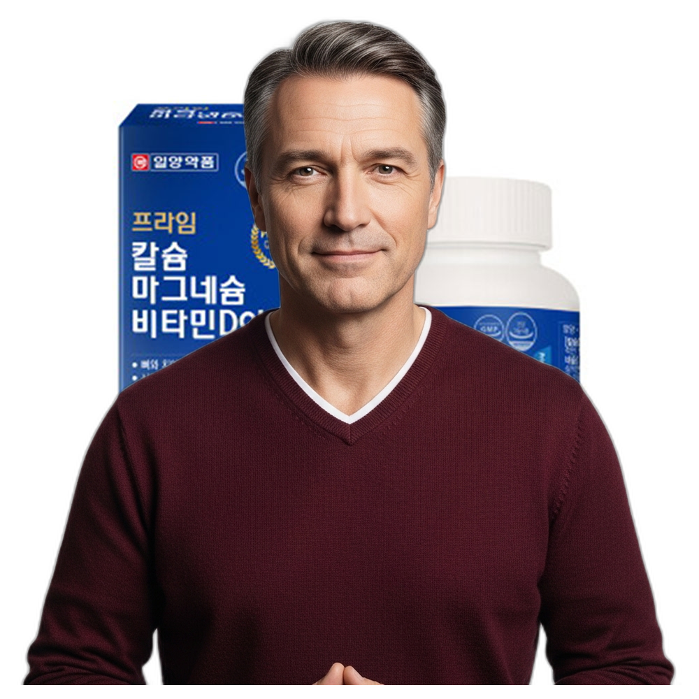 칼슘 마그네슘 비타민D 아연 4종 복합 기능성 영양제 180정 성인 뼈건강 1개