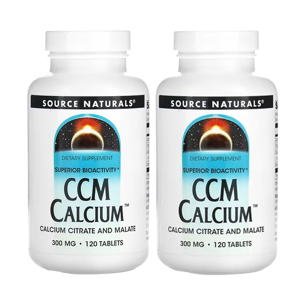 소스네츄럴스 CCM 칼슘 300mg 120정 x 2 2개