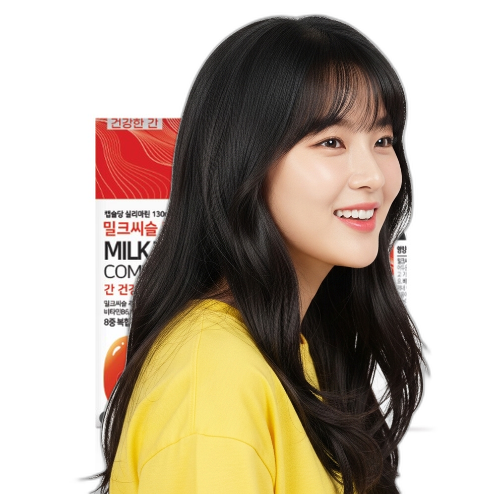 밀크씨슬 실리마린 간건강 영양제 성인용 180캡슐 6개월분 1개 상세페이지 확인