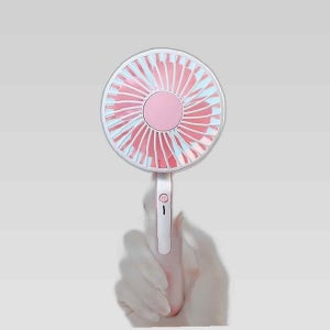 안전한 충전식 저소음 휴대용 무선선풍기 체리쥬빌레 핸디 선풍기 저소움 무선 안전 탁상용 여름 무더위 에어