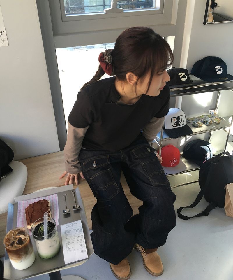 TANSANMAGNESIUM 송이송이X탄산 프론트 빅포켓 데님팬츠169595