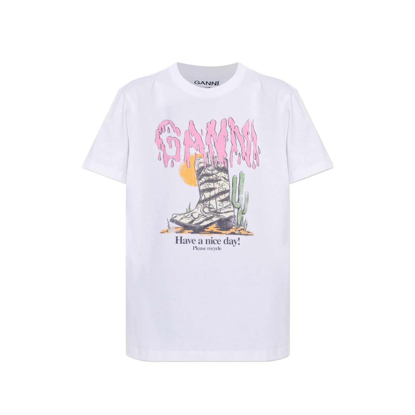 GANNI graphic-print T-shirt a1050253