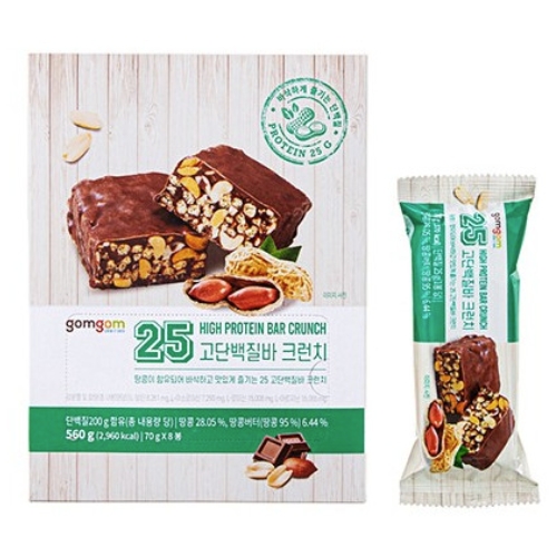 에스앤푸드 곰곰 25 고단백질바 크런치