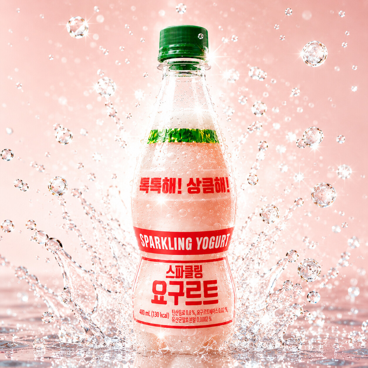 요구르트 스파클링 탄산음료 유산균