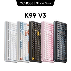MCHOSE K99 V3 무선 기계식 키보드 듀얼 8K 폴링 레이트 0.125ms 지연율 다기능 컨트롤 노브 남향 RGB