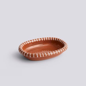 헤이 바로 오벌 디쉬 내추럴 스트라이프 S