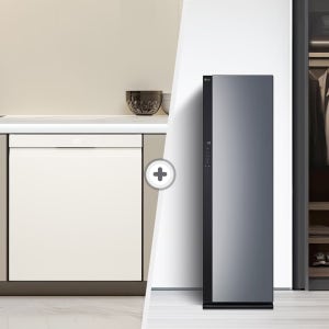 LG 디오스 오브제컬렉션 식기세척기 + LG 스타일러 DUE6BGL1E + SC5GMR52S