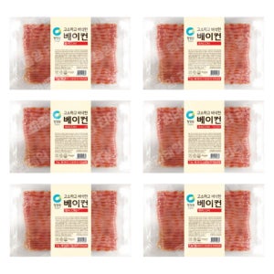 청정원 고소하고 바삭한 베이컨 1kgx6개