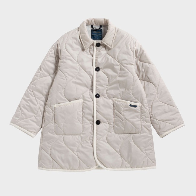 라벤햄 LAVENHAM 퀼팅 A 라인 우먼스 레이든 자켓 QUILTED A-LINE-RAYDON JACKET- MOONBEAM WOMENS