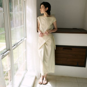 [노우드] Drape flow dress (Cream) m1037_1730700