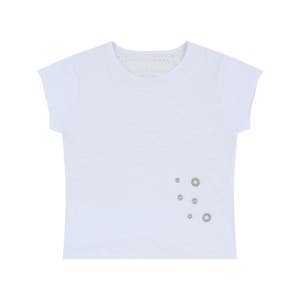 [알디유] Grunge Claw Leopard Eyelet Tee (White) ADU2502SS02WH