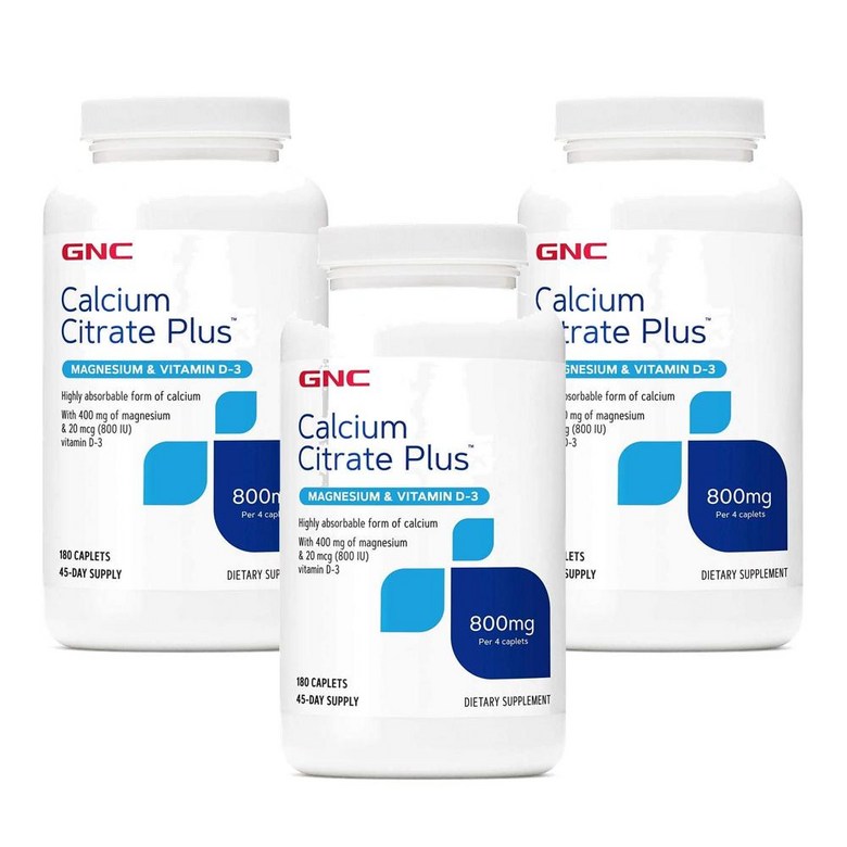 GNC 칼마디 칼슘 마그네슘 비타민D 지앤씨 180정 6주분 3개