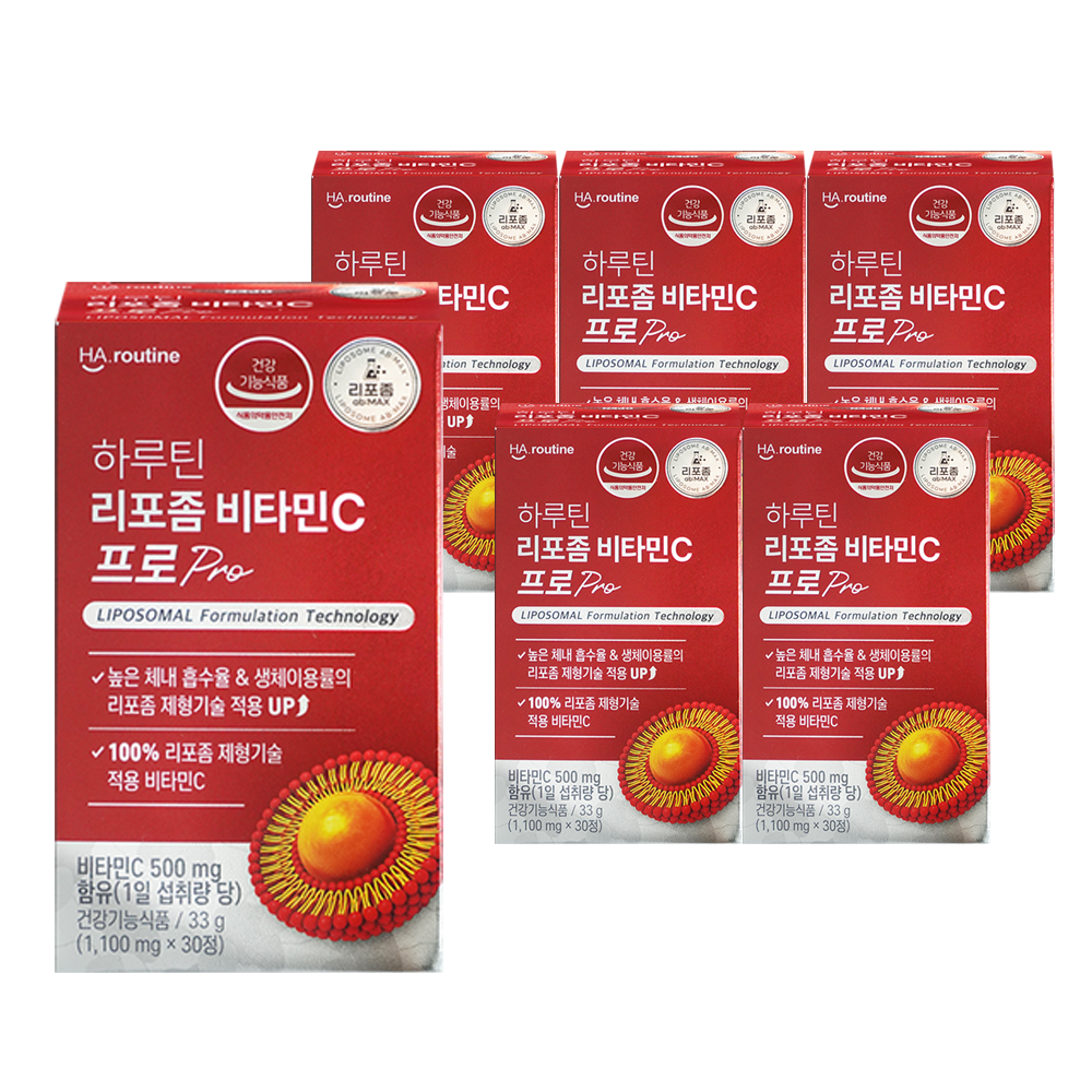 하루틴 리포좀 비타민C 프로 1100mgX30정X6개 6개 30정