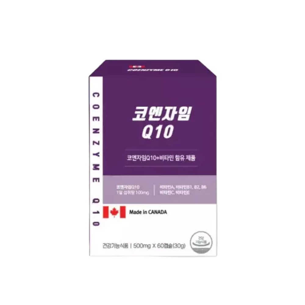 웰러스 코엔자임 Q10 500mg 고함량 항산화 영양 60캡슐 1개 60정