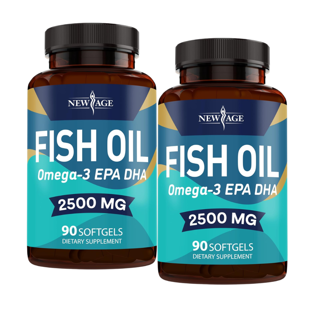 뉴에이지 오메가3 EPA DHA 피쉬오일 2500mg 90정 2통