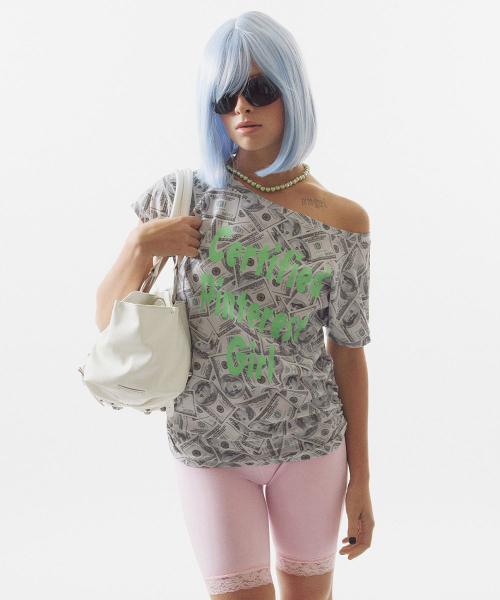 [스컬프터] Certified Girl Tee Bills SC26S238GY