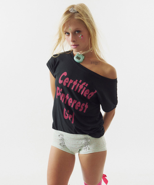[스컬프터] Certified Girl Tee Black SC26S238BK