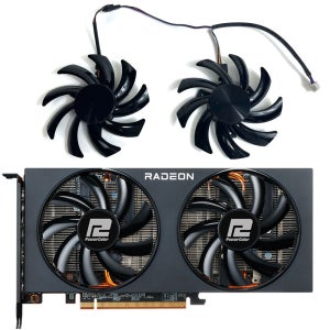 파워컬러 GPU 팬, 비디오 카드 냉각 팬, RX 6700XT, 6600XT, 6600, 6650XT, 6500XT, RX 5700XT, 5600XT, 5500XT 용, T1292