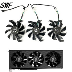XFX 스피더 MERC QICK 308 Radeon RX 6600XT 6500XT 용 냉각 선풍기, 블랙 울트라 게이밍 그래픽 카드 쿨러 선풍기, 75mm, 신제품